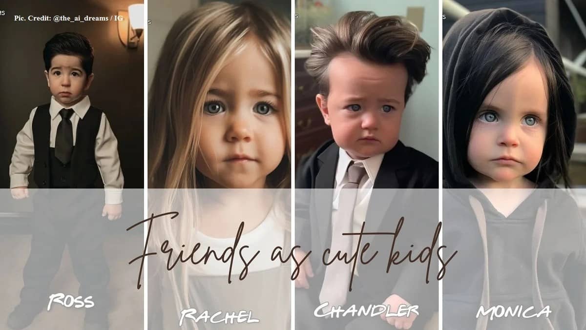 Friends' Famous Characters As Cute Kids